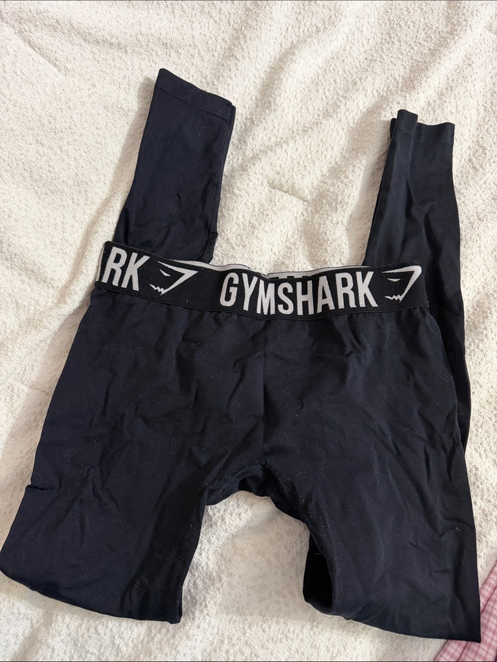 Gymshark logo waistband black vintage leggings small